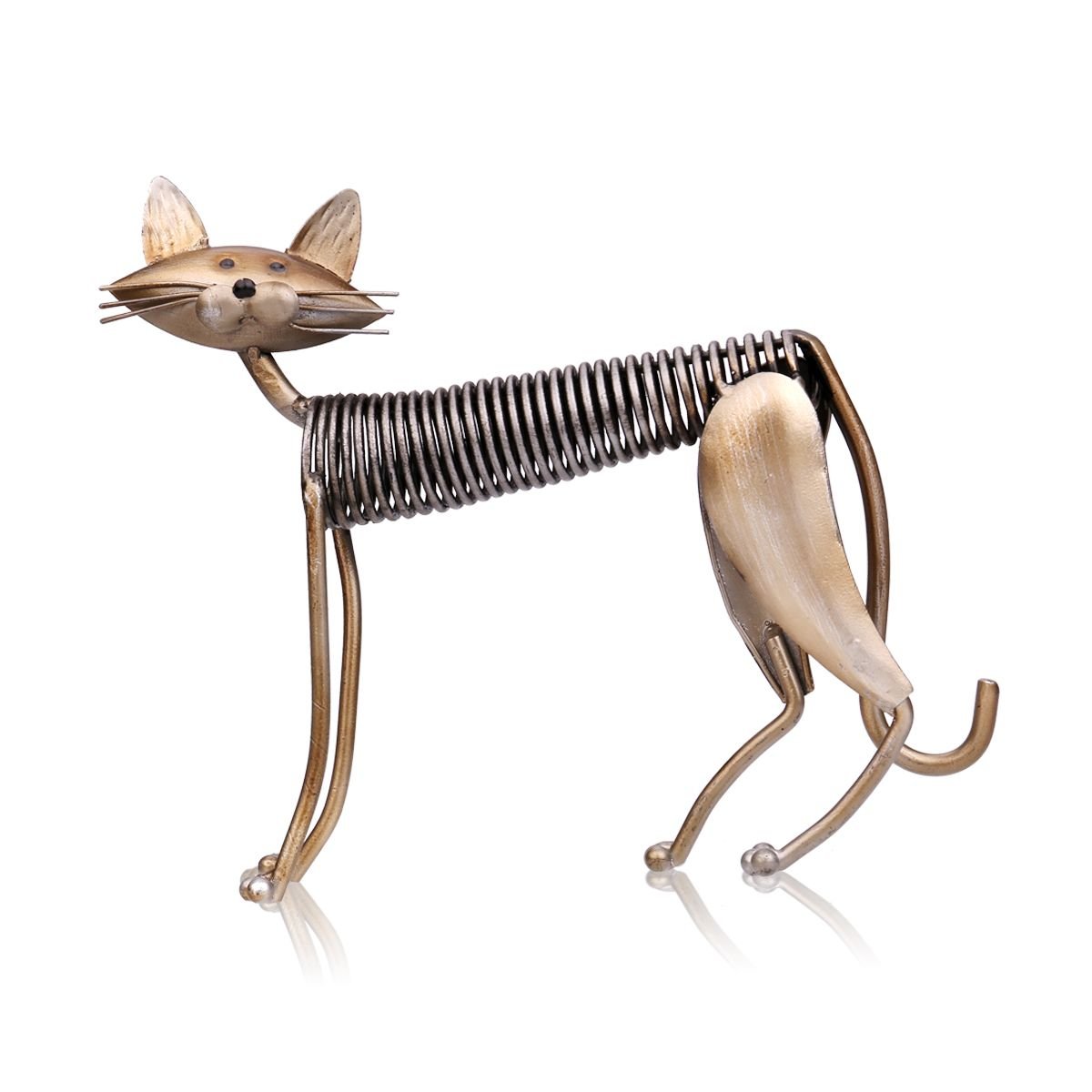 Lovely Metal Cat Sculpture for Home Decor