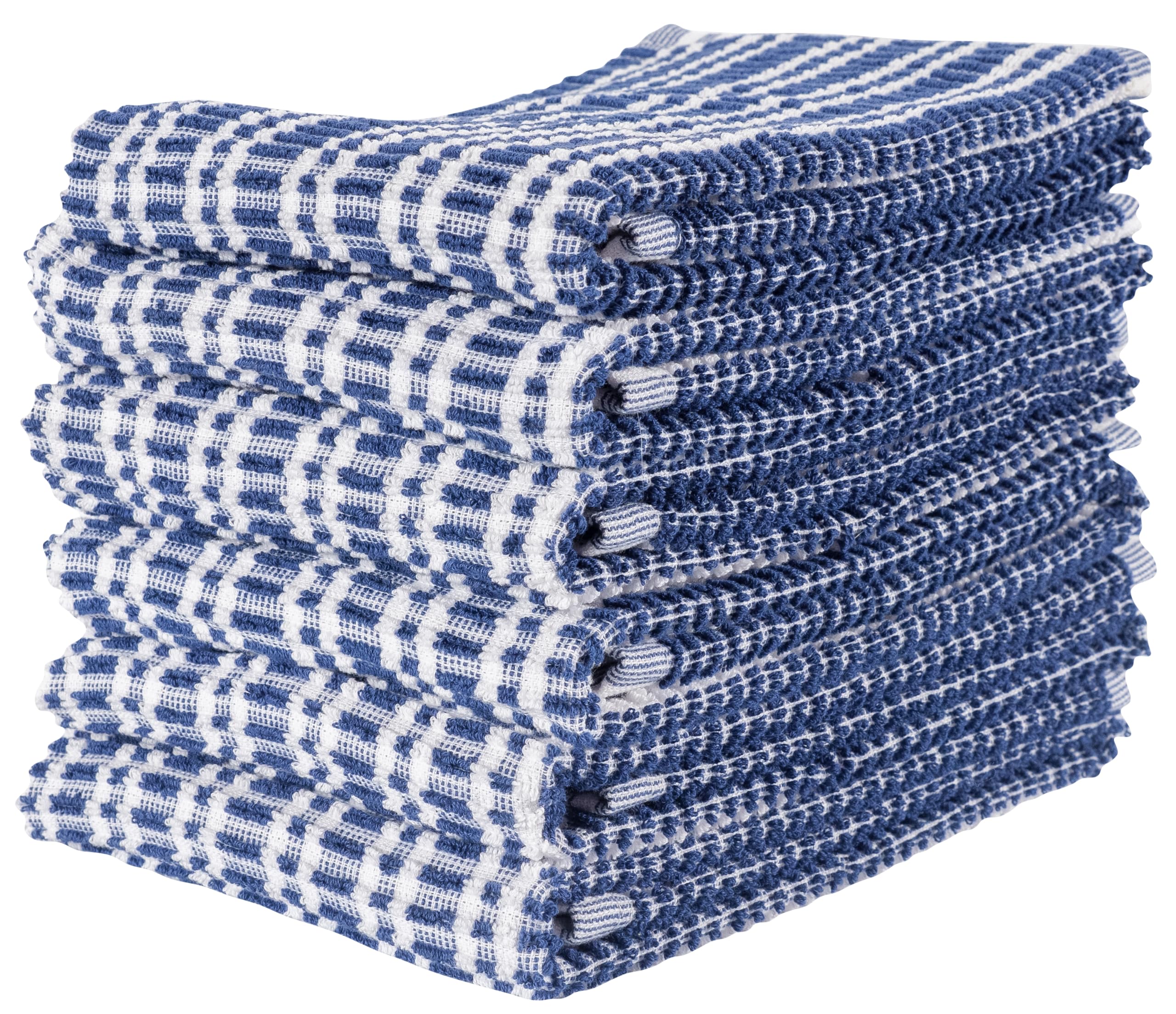 6-Pack Highly Absorbent 430 GSM Plush Terry Kitchen Dish Towels